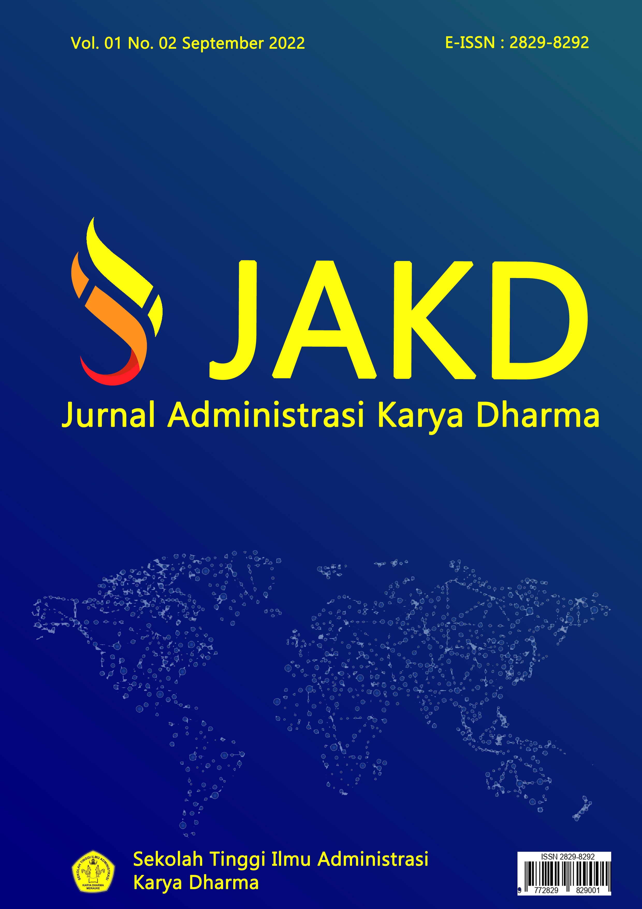 					View Vol. 1 No. 2 (2022): Jurnal Administrasi Karya Dharma (September 2022)
				